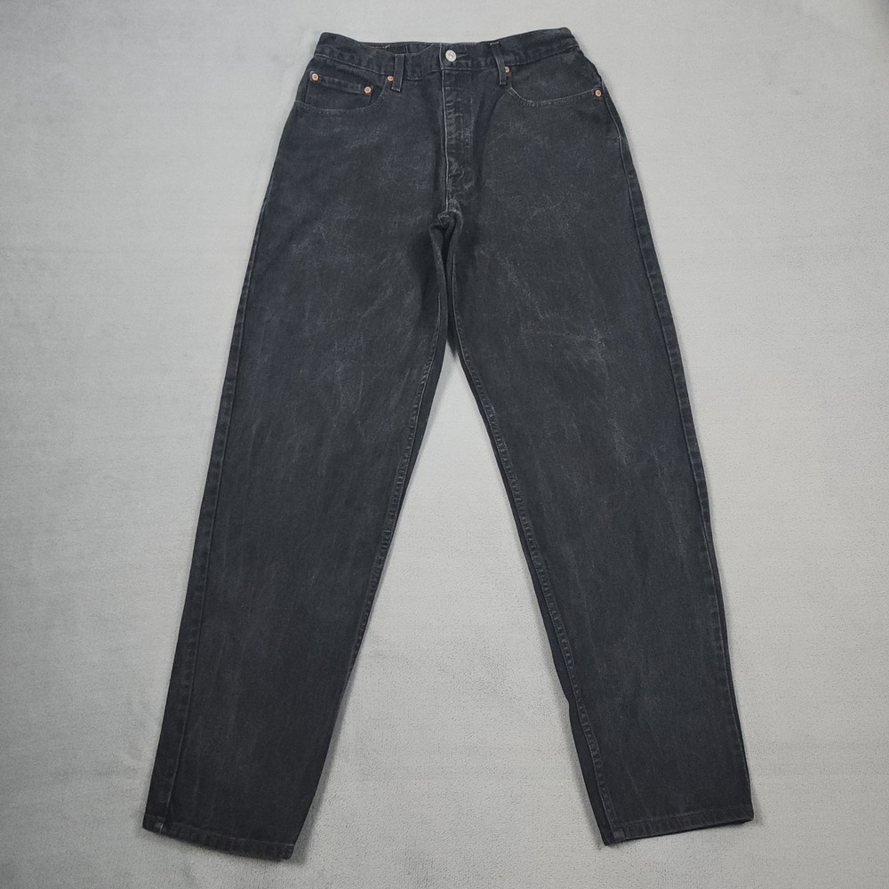 Vintage Levis 560 Jeans Mens 34x34 Black Loose Fit Tapered Baggy Grunge Denim